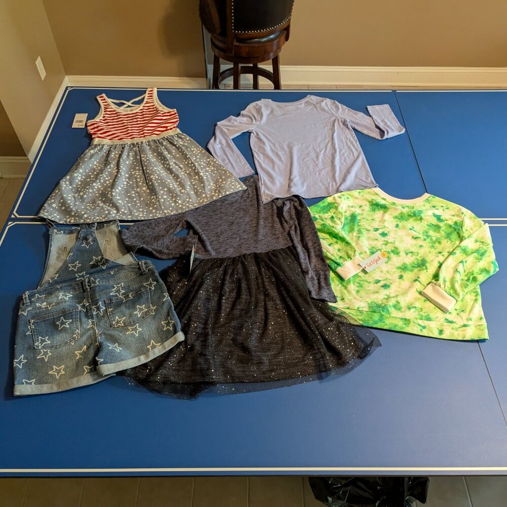 NWT Cat & Jack Holiday Bundle Girl 10-12 Patriotic, Winter, St. Patrick's Day - Picture 2 of 13
